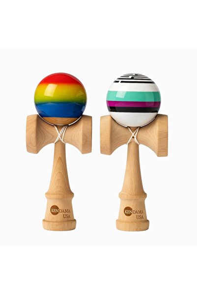 Zenorius Kendama 18cm din Lemn, Lucioase, Ștanțată Diferite Modele
