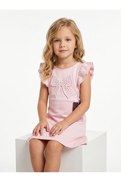mycuess Girl's Oysho Bow and Stone Gilet Dress 2-5 Years