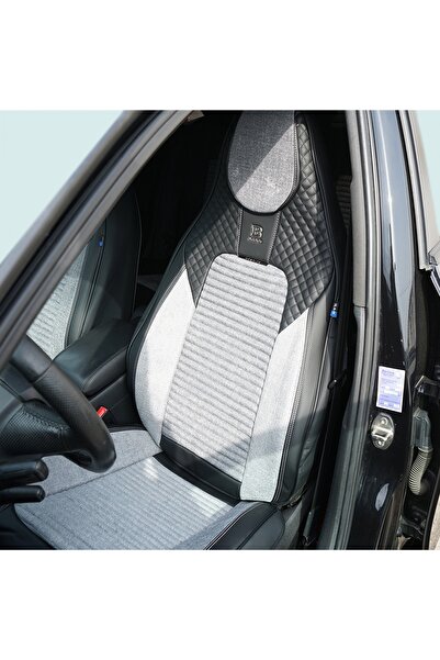 Avex Huse auto premium, model BLAZE Prime, design sportiv, universale, ergonomice, piele ecologică cu inserții textile, culoare Negru/Gri