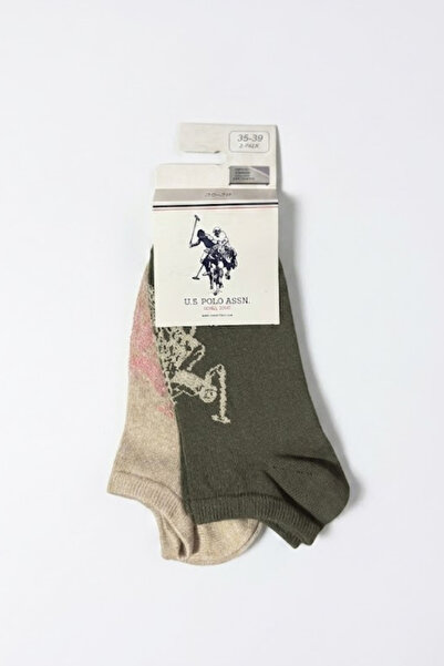 U.S. Polo Assn. 2 ζευγάρια βαμβακερές κάλτσες με λογότυπο, άνετες για καθημερ...