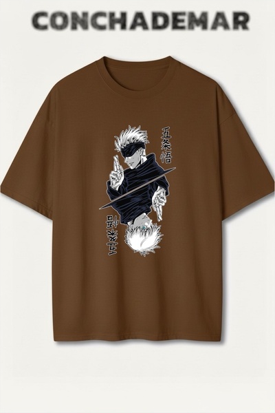 Vordevia Jujutsu Kaisen Printed Colorful Oversize T-Shirt Printed Premium Ove...