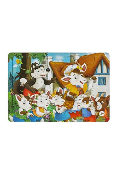 OEM Puzzle for Children, Model The Wolf and the 7 Little Kids, Educational an...