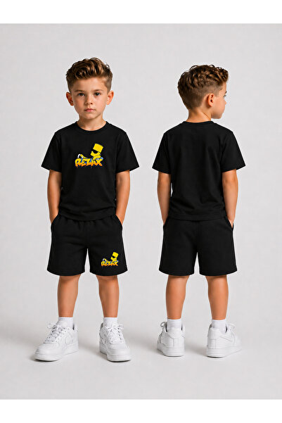 LORVEX Children's Shorts Set for Boys (Shorts - T-Shirt) Printed Summer Sport...