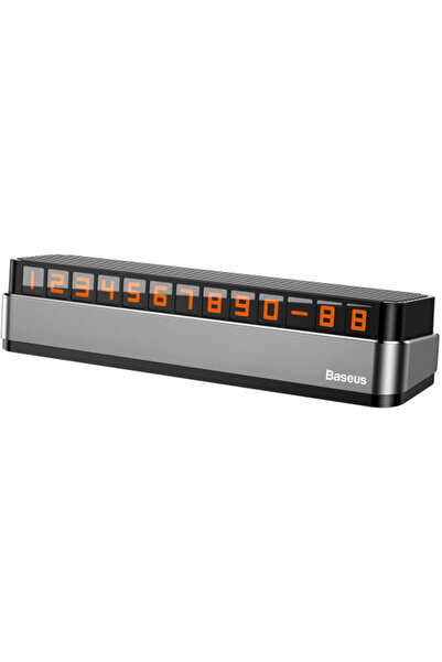 Baseus Suport Numar Telefon Auto Moonlight Box, Gri ACNUM-B0G