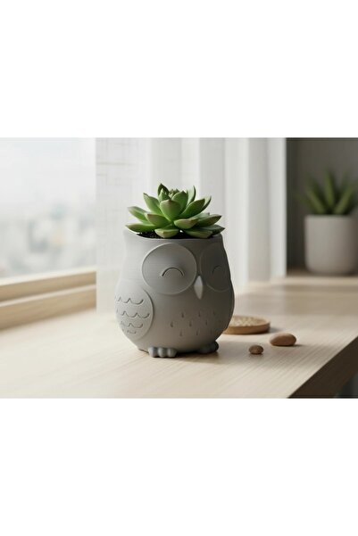 OEM Decorative Owl Flower Pot Japandi Style - Small Plant Holder