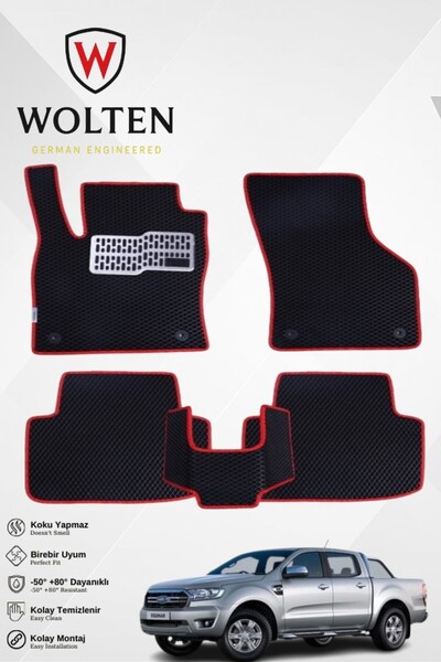 w wolten german engineered RANGER-FORD-(2012-2021) İÇİN EVA İÇ PASPAS TAKIMI ...