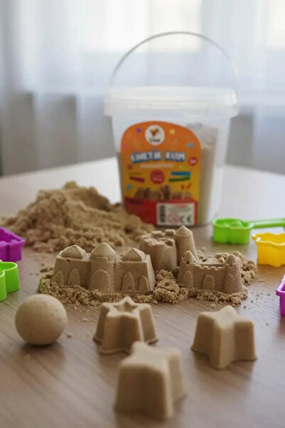 Miniso Lino Kinetic Sand 500 Gr – Fun and Educational Play with a Natural Bucket