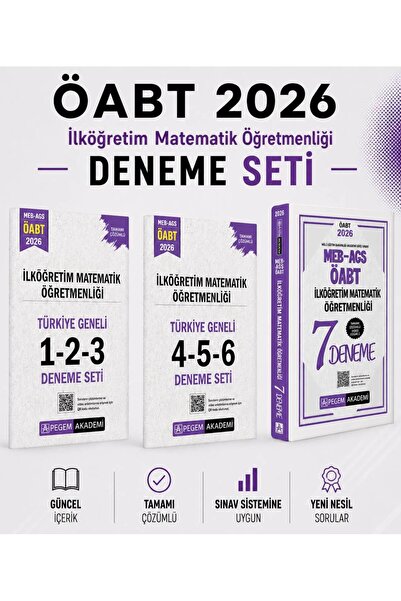 Pegem Akademi Yayıncılık Pegem 2026 MEB AGS ÖABT İlköğretim Matematik Öğretme...