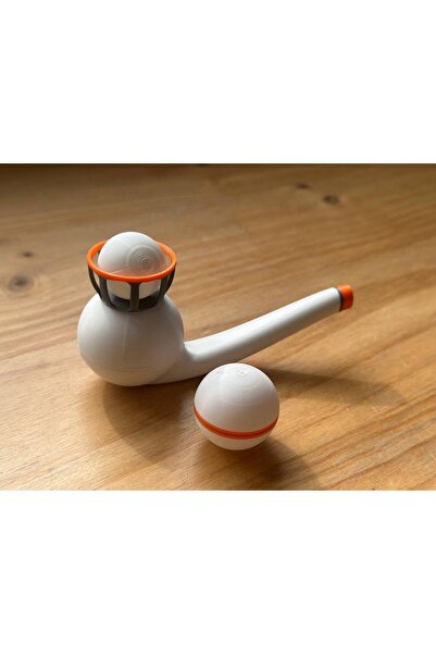 Umut's Magic Floating Ball Toy Blowing Pipe-Breathing Exercise-With 2 Balls I...
