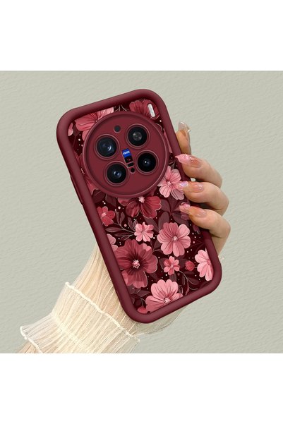 CHICASELUX غطاء حماية متوافق مع هاتف Vivo X200 Pro بنمط زهور الربيع، مقاوم لل...
