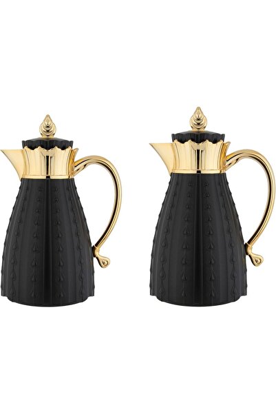 Generic Al Saif insulated coffee and tea pot set, two pieces with capacities ...