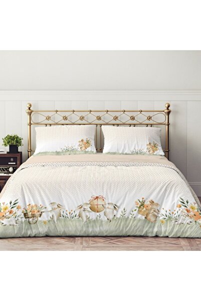 Lenjerii Deosebite Double bed linen 3D %100 cotton ranforce, Londy spring flo...