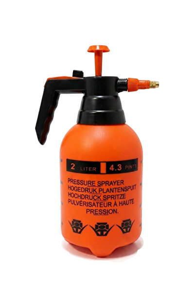 Generic 2L Hand Pressure Sprayer - Adjustable Brass Nozzle - Garden Plant Wat...
