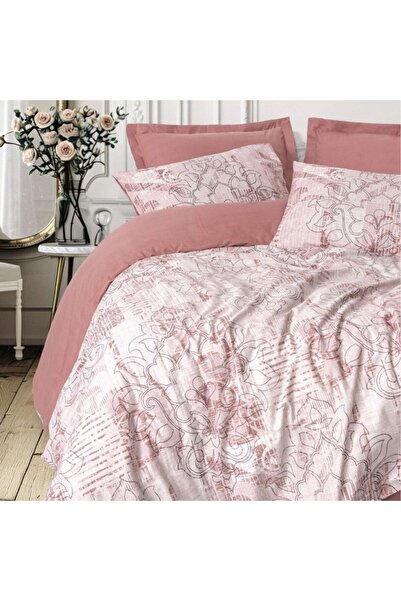 Cotton Box Bed linen 1 person Livara pink, Cotton Box, ranforce Cotton floral...