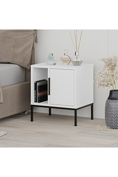 Mourah Home Glynn Nightstand With U Leg 45cm W - White_M.KO.24353.3