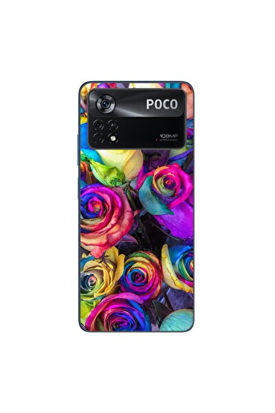 OEM Husa compatibila cu Xiaomi Poco X4 Pro Silicon Gel Tpu Model Trandafiri C...