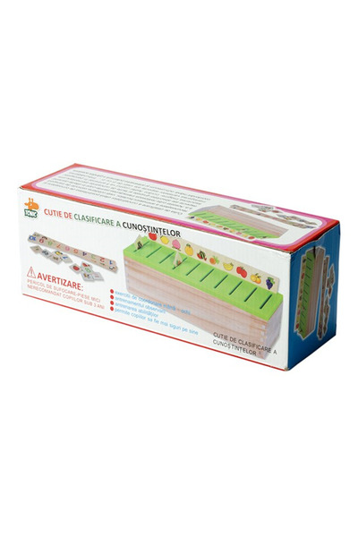 OEM Cutie de clasificare a cunostintelor, din lemn, 3 ani+