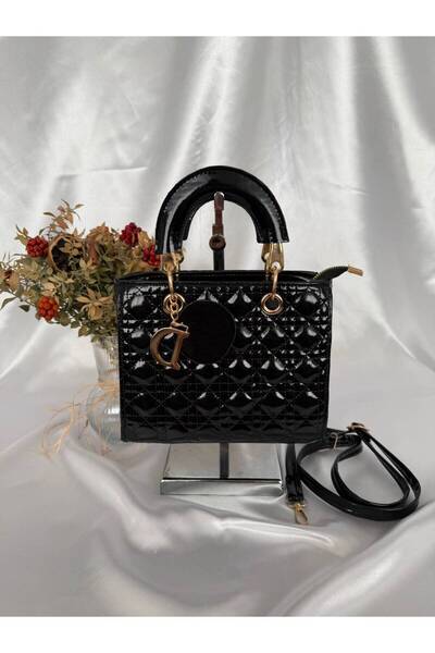 melecco Mini Quilted Hand and Shoulder Bag Models D Letter