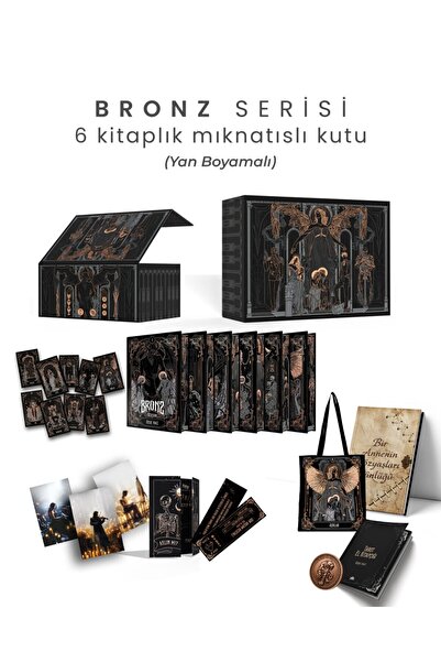 Guardian Kitap Bronz Serisi 6 Kitaplık Mıknatıslı Kutu – Yan Boyamalı