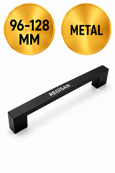 Regisan Metal 96-128 mm Siyah Köprü Kulp 1 Adet