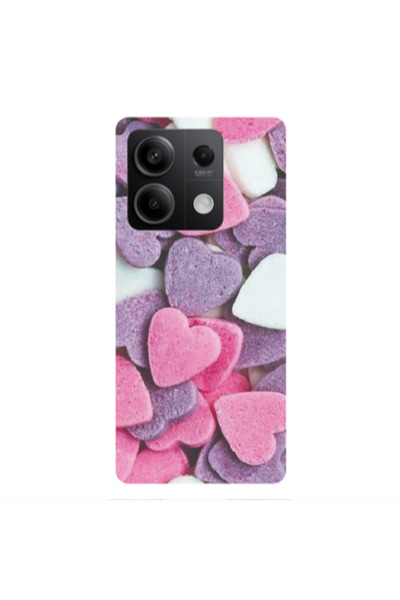 Other Xiaomi Redmi Note 13 5G Sponge Hearts Transparent Silicone TPU Θήκη