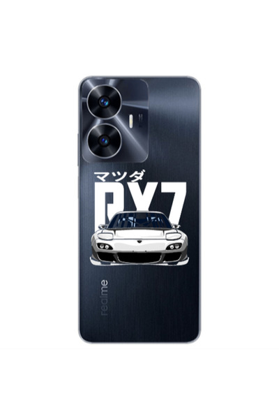 Other Realme Note 50 Car Rx7 Transparent Silicone TPU Θήκη