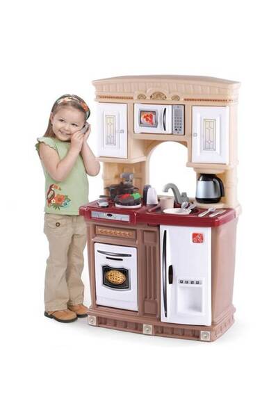 OEMS Kitchen toy play set - cozy kitchen simulation and dressing game step 2