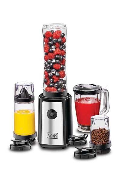Geepas 4-in-1 Compact Sports Blender and Smoothie Maker with Citrus Juicer & ...