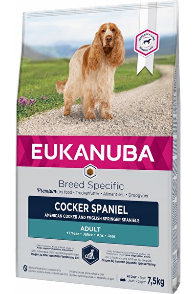 Eukanuba Hrană uscată pentru câini, specifică rasei Cocker Spaniel, 7,5 kg