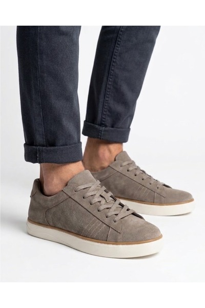 UND UND Hakiki Süet Deri Erkek Sneaker Nefes Alabilen Ortopedik Rahat Taban C...