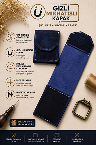 Wibego Will Good Be 100% Genuine Crazy Leather Money Portfolio, Minimalist Ca...