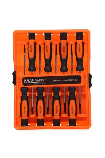 Kraft&dele Screwdriver set, KD10908, flat, Phillips, Torx, 8 elements