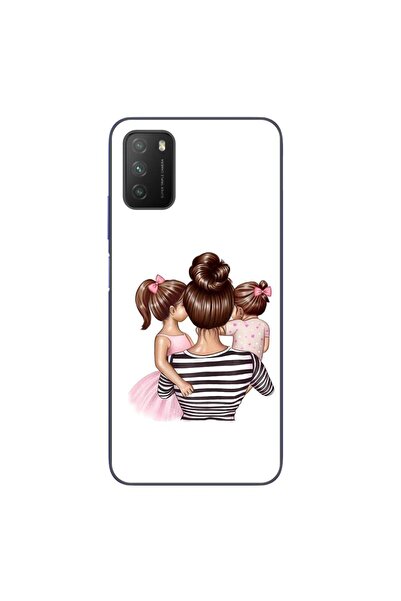 OEM Husa compatibila cu Xiaomi Poco M3 Silicon Gel Tpu Model Mom and Girls