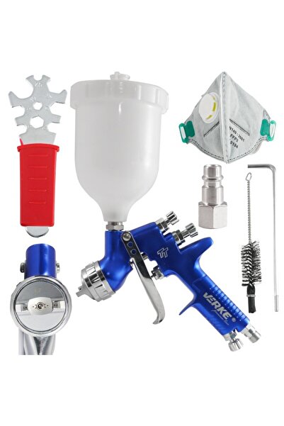 VERKE Pistol de vopsit pneumatic, cupă de 600ml, V81291