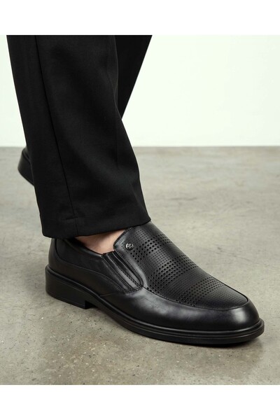 DETECTOR Genuine Leather Orthopedic Perforated Men's Casual Shoes 531