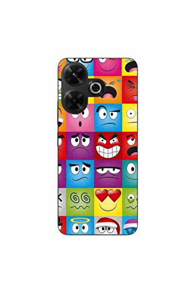 OEM Case compatible with Xiaomi Redmi 13 4G Silicone Gel Tpu Pattern Funny Faces