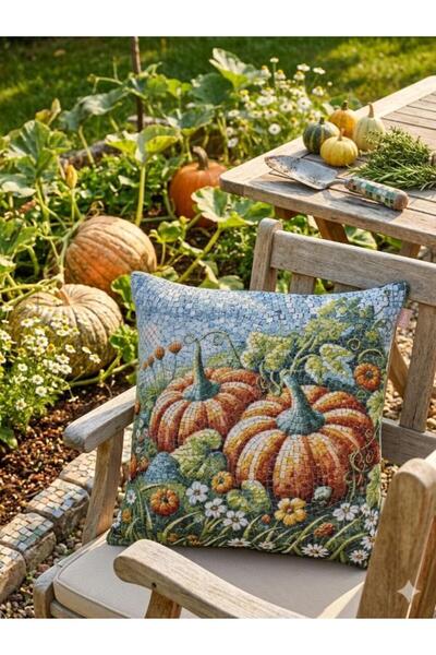 Believe MOZAIC GRĂDINA DE PUMPLESĂ TAPISERIE DECORATIVĂ ȚESUTĂ JACQUARD 45*45