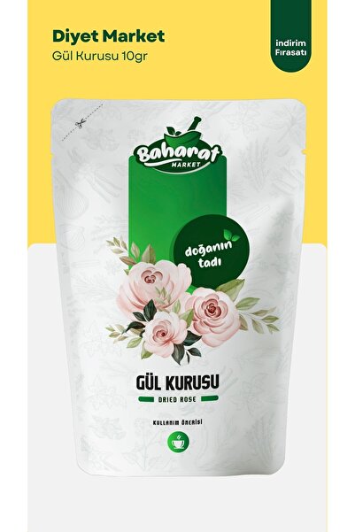 DİYET MARKET 10 Gr Küçük Kırmızı Goncagül Tomurcuk Gül Kurusu / Yenilebilir / Yeni Mahsül / Katkısız & Doğal