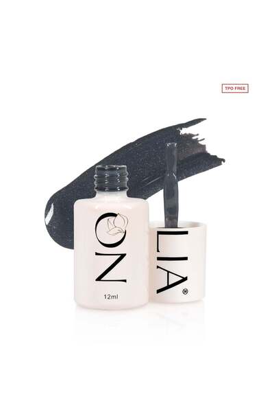 MAGNOLİA SHOP Oja semipermanentă A169 - SPARKLY COAL - 12ml