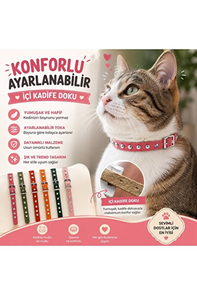 PREMİUM KEDİ VE KÜÇÜK IRK KÖPEK BOYUN TASMASI