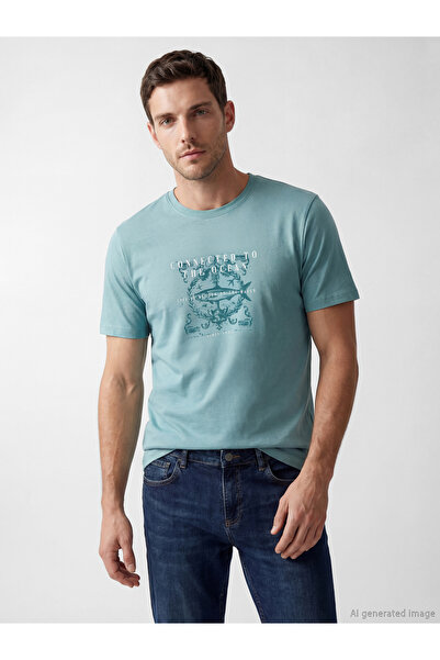 LC Waikiki Tricou bărbătesc imprimat cu guler rotund