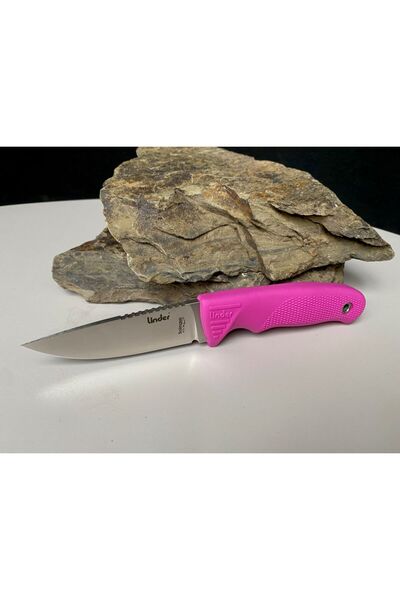 Linder Μαχαίρι σταθερής λεπίδας Super Edge 1 - ροζ λαβή