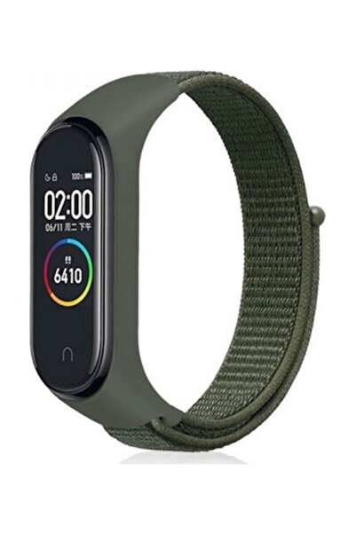 OEM Υφασμάτινο λουράκι με υφή πλέξης, χακί (Mi Smart Band 5/Mi Smart Band 6) ...