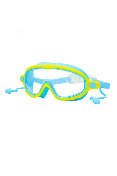 Choice9 Trans-Blue JSJM Kids Swimming Goggles Set for Boys & Girls 3-15 Years...