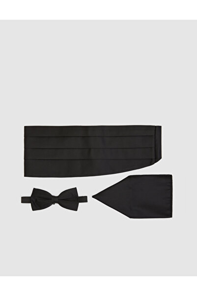 Pierre Cardin طقم ربطة عنق وحزام أسود 50328594-VR046