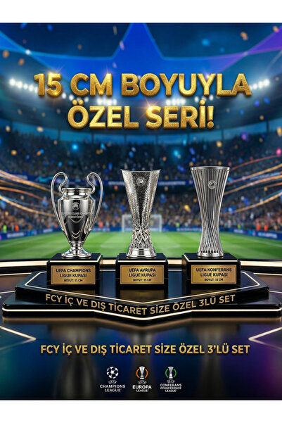 CEREN YÜCEL 15 CM UEFA Konferans Ligi & UEFA Avrupa Ligi & Şampiyonlar Ligi 3...
