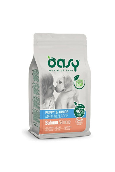 Other Oasy One Hrană uscată pentru căței cu proteine animale M/L Somon 12kg