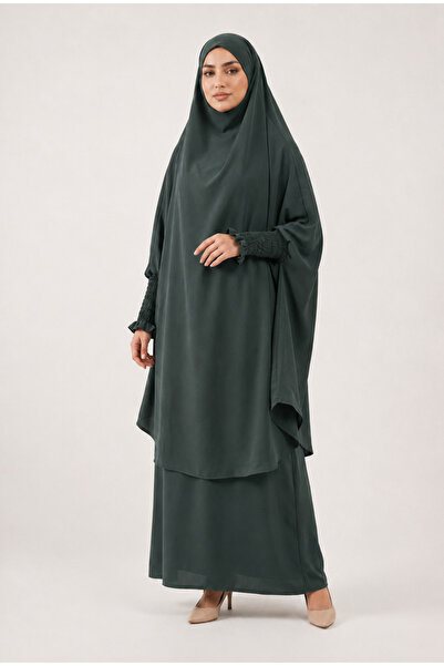 Elhaam The label Premium Ashwood Green Jilbab - Prayer Set