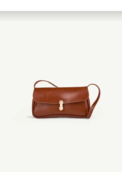 Askora Mi̇la Faux Leather Women's Vintage Gold Buckle Retro Model Hand and Sh...