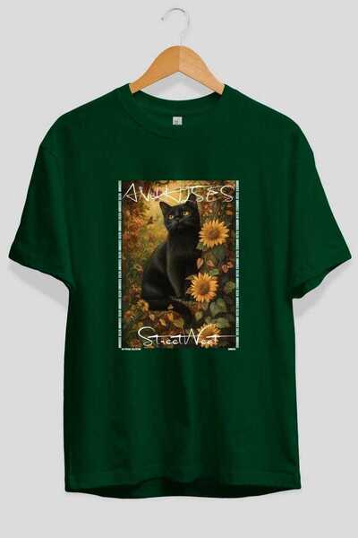 Ankhises Μπλουζάκι  "For the Love of Cats " με 89 προσωπικές εκτυπώσεις γάτας...